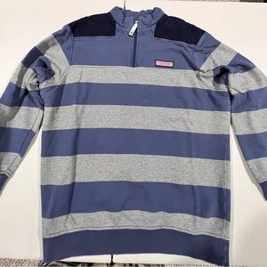 Light Blue & Grey Striped Vineyard Vines Shep Shirt Size S